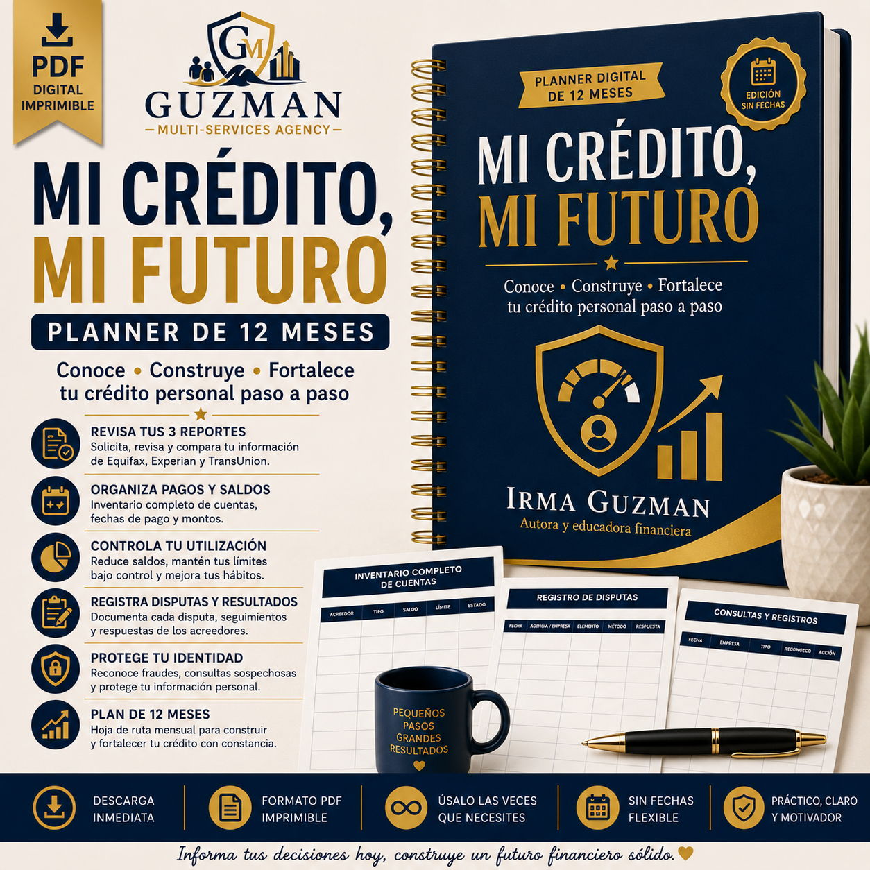 Mi Crédito, Mi Futuro | Planner Digital de 12 Meses