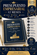 Presupuesto Empresarial 12 Meses | Planner Financiero Digital para Pequeños Negocios