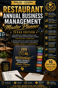 Sistema Maestro Bilingüe de 12 Meses para Planificar, Organizar y Hacer Crecer tu Restaurante