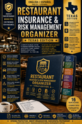 Restaurant Insurance & Risk Management Organizer — Texas Edition