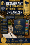 Restaurant Tax & Year-Round Recordkeeping Organizer — Texas Edition